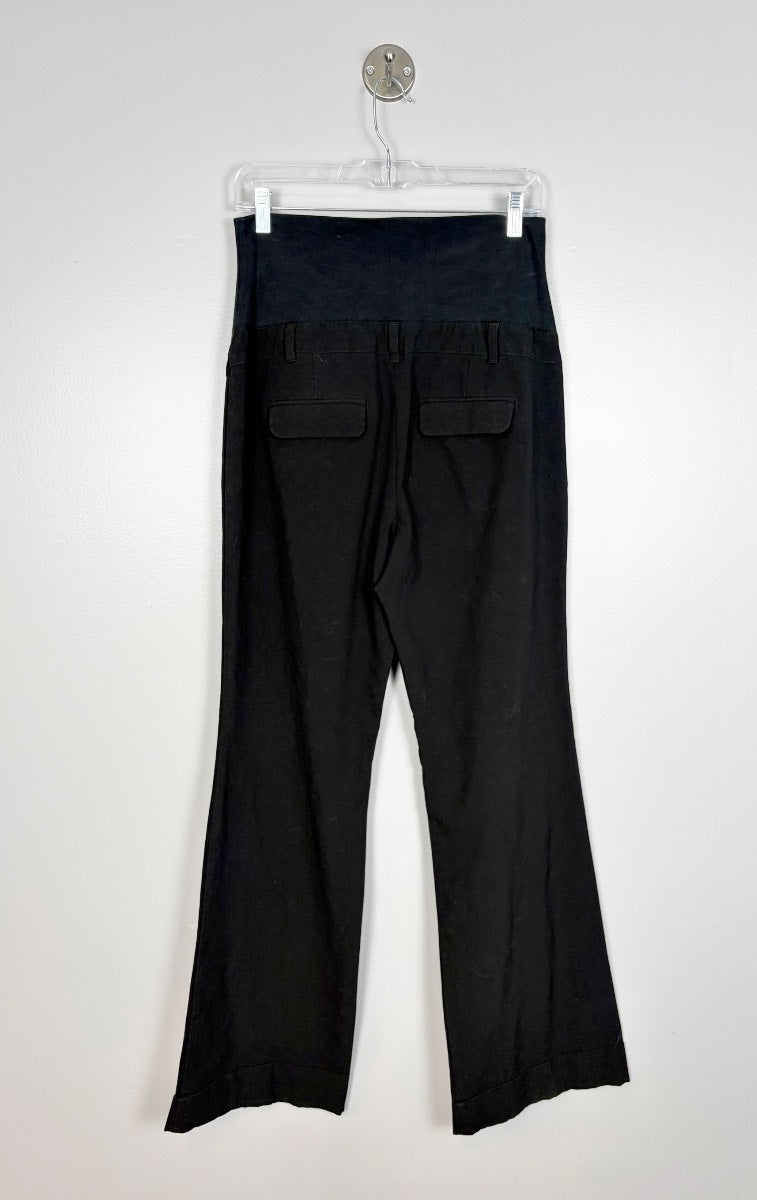 M - Thyme Black Flare Dress Pants