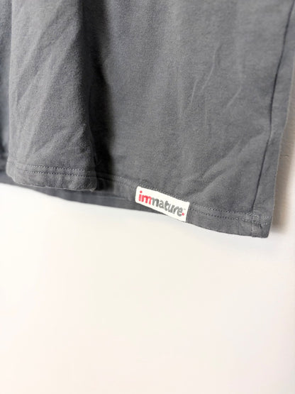 M - Dark Grey Zippered Nursing Tee
