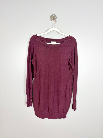L - H & M Wine Knit Sweater