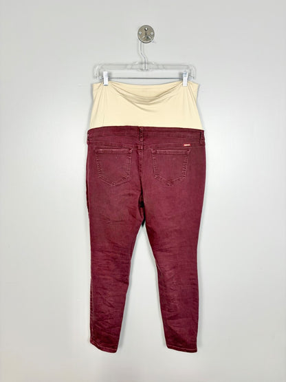 L - Makers of True Originals Burgundy Skinny Jeans