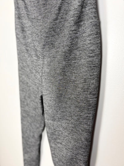 L - Old Navy Active Grey Striped Leggings