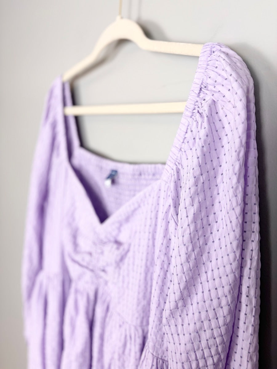 XXL - Old Navy Lavender Smocked Blouse