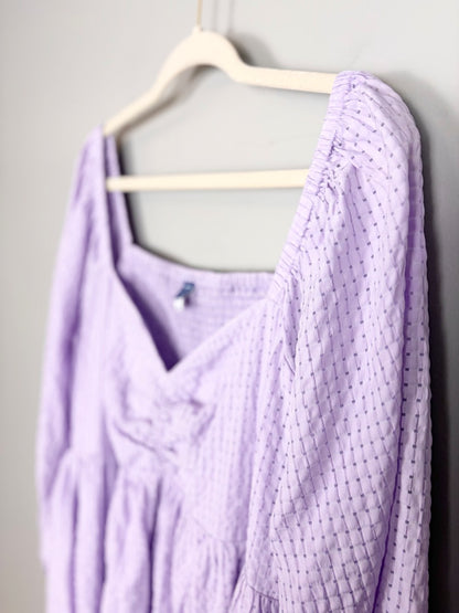 XXL - Old Navy Lavender Smocked Blouse