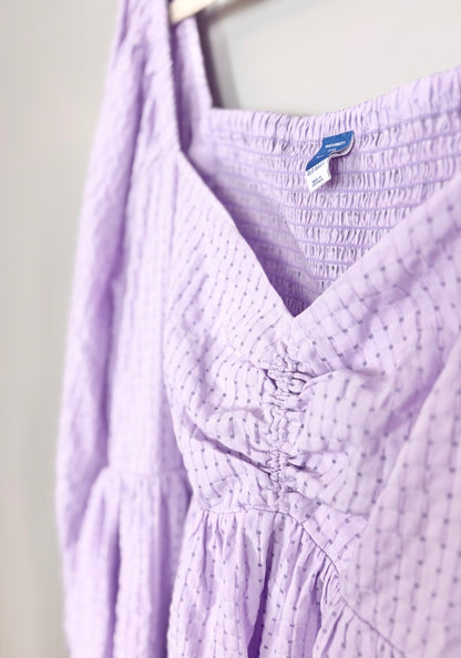 XXL - Old Navy Lavender Smocked Blouse