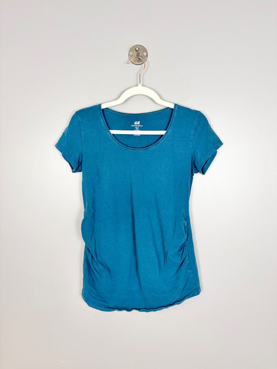 M - H & M Ruched Basic Tee