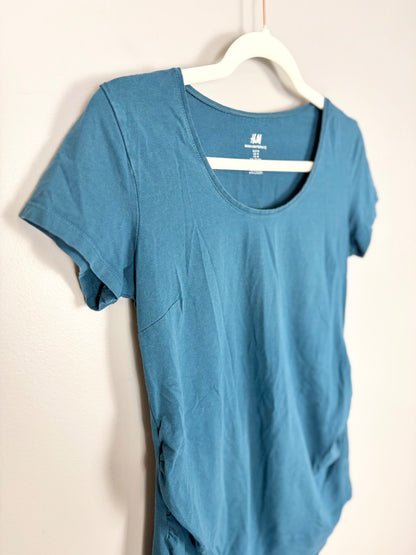M - H & M Ruched Basic Tee