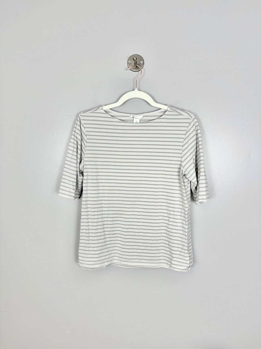 M - H & M Striped Boxy Tee