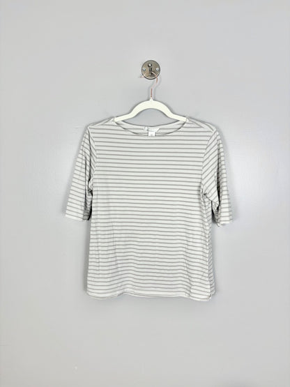 M - H & M Striped Boxy Tee