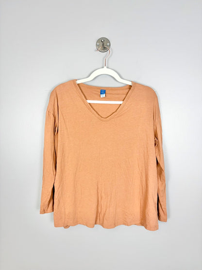 M - Old Navy Pumpkin V-neck Tee