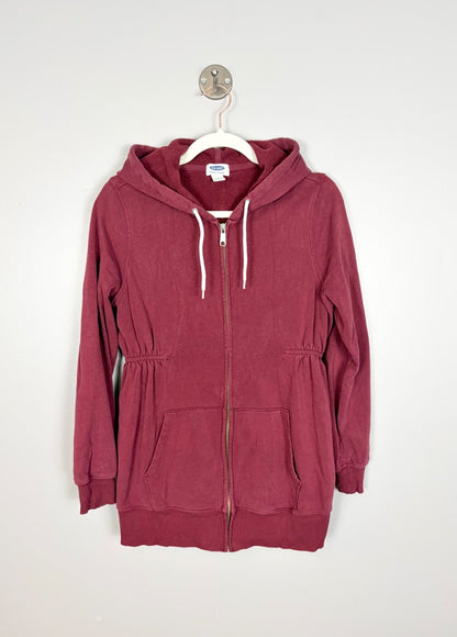 M - Old Navy Cranberry Zip Front Hoodie