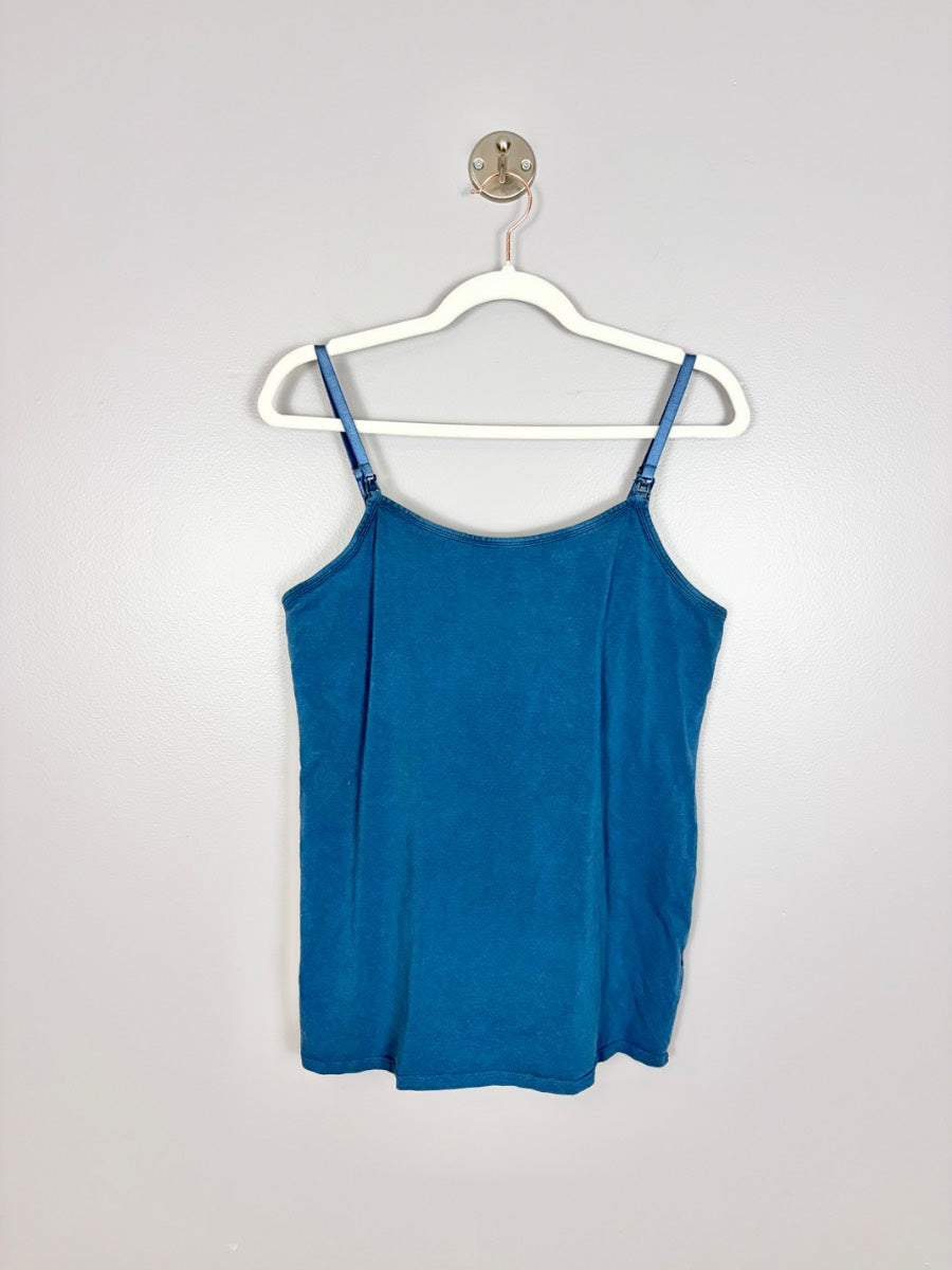 L - Thyme Blue Cami Nursing Tank