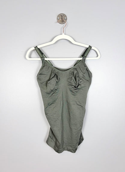 L - Cake Silken Sage Nursing Cami Tank