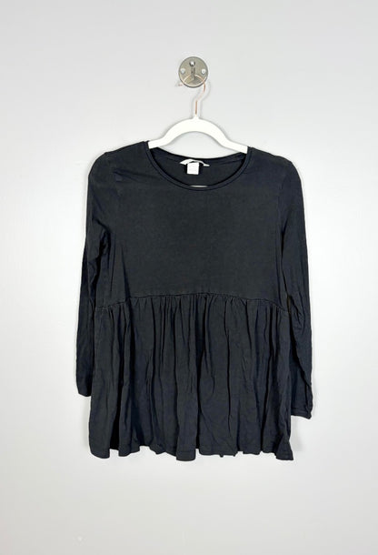S - H & M Black Babydoll Top