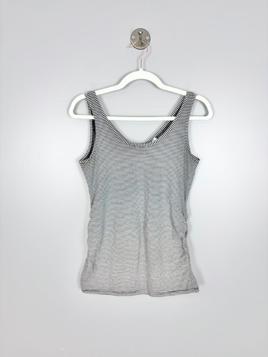 M - Motherhood Striped Reversible Tank Top
