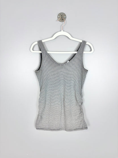 M - Motherhood Striped Reversible Tank Top