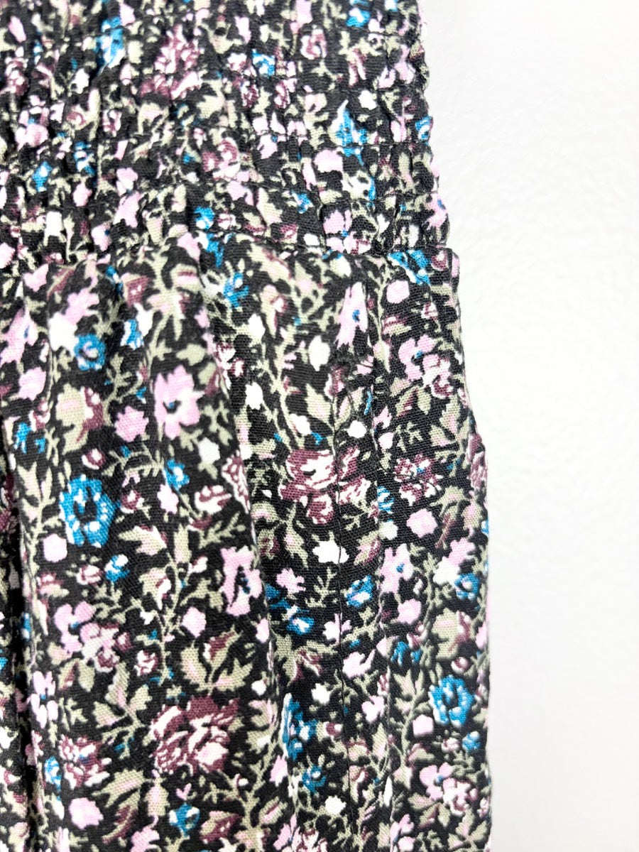 M - Paisley Sky Floral Midi Skirt