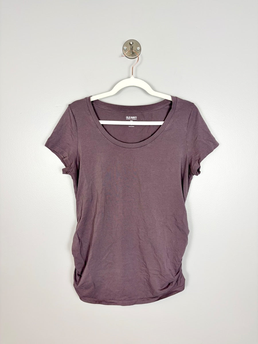 L - Old Navy Soft Plum Scoop Neck Tee