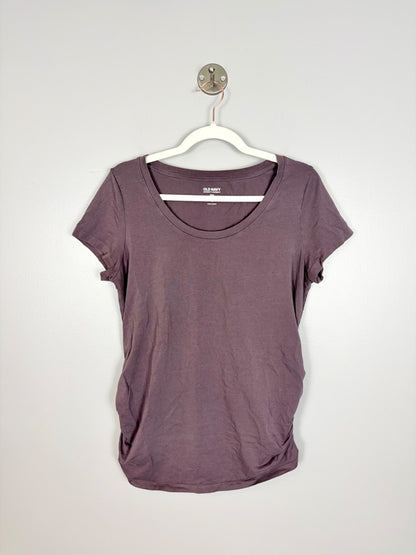 L - Old Navy Soft Plum Scoop Neck Tee