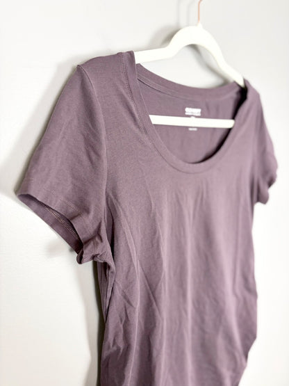 L - Old Navy Soft Plum Scoop Neck Tee