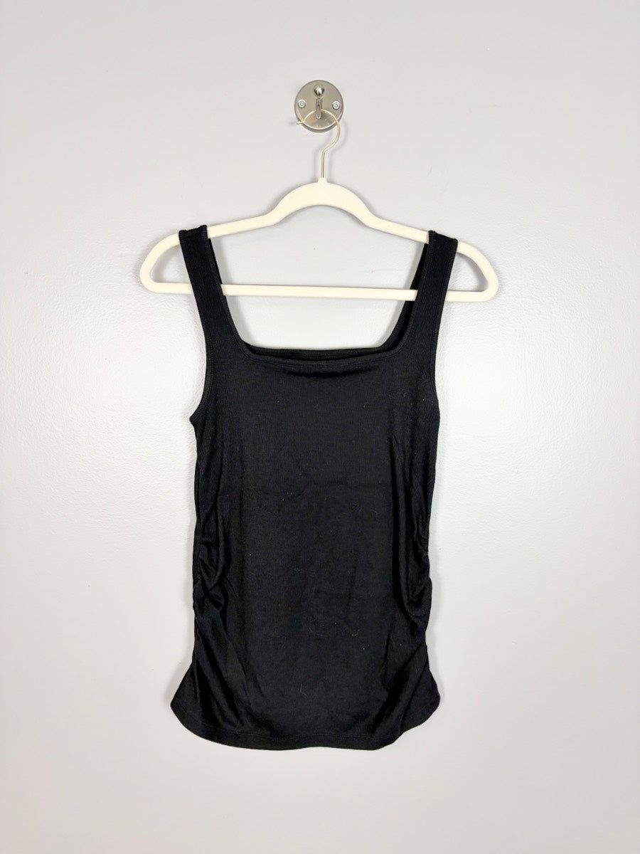 L - Old Navy Square Neck Black Tank Top