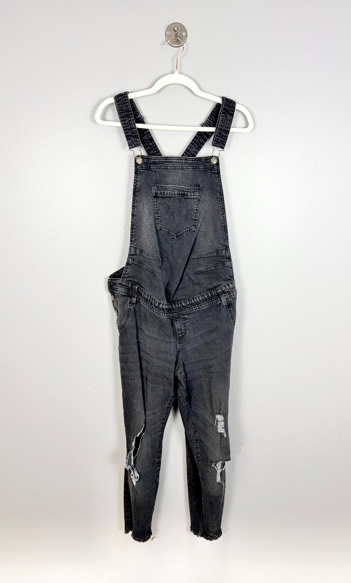 XL/14 - George Distressed Denim Overalls