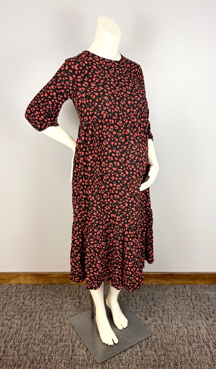 M - New Look Maternity Floral Midi Dress