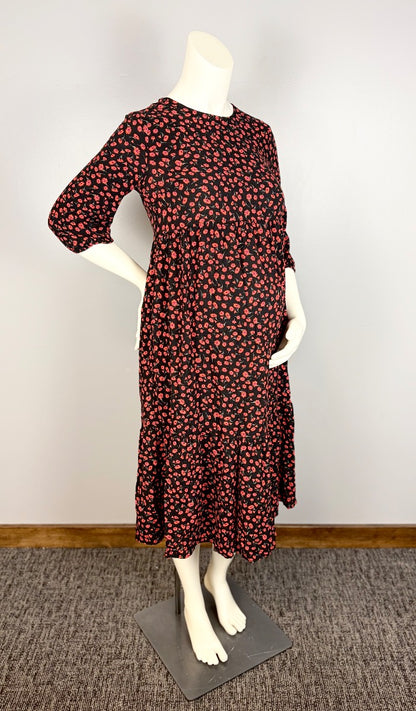 M - New Look Maternity Floral Midi Dress