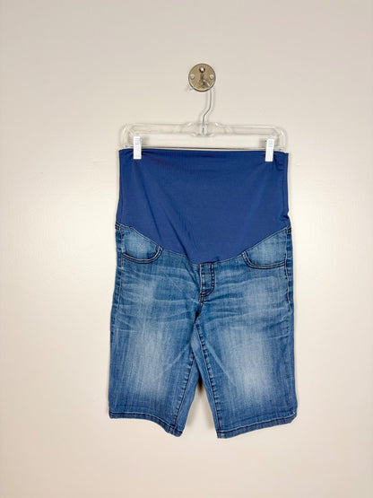 M - Insider Premium Denim Maternity Shorts