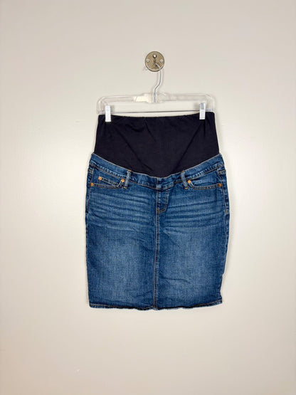 M/8 - Gap Denim Maternity Skirt With Belly Panel