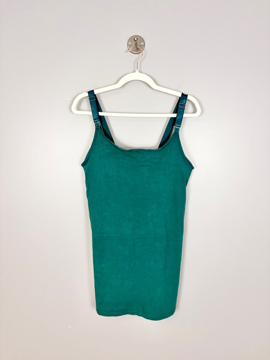 L/0 - Torrid Pine Green Wide Strap Nursing Tank