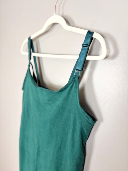 L/0 - Torrid Pine Green Wide Strap Nursing Tank