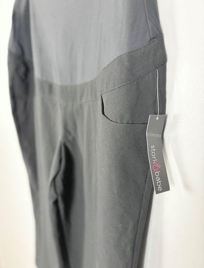 XL - Stork & Babe Wide Leg Cropped Dress Pants