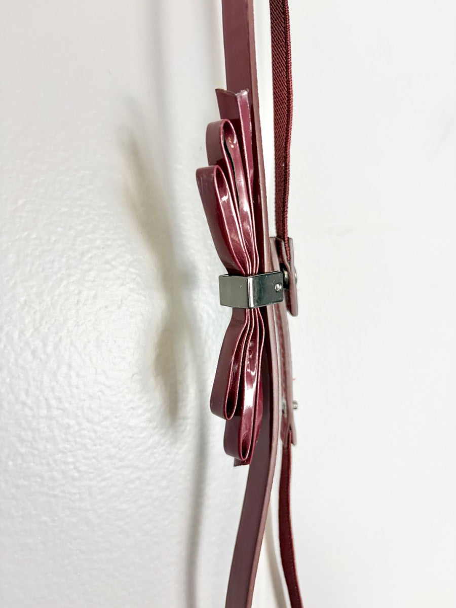 L/XL - Thyme Burgundy Leather Belt