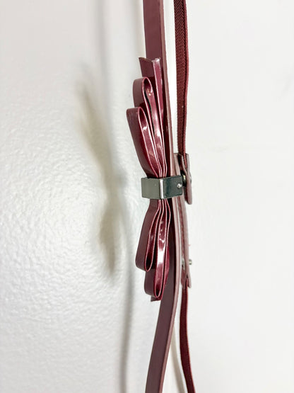 L/XL - Thyme Burgundy Leather Belt
