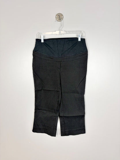 M - Thyme Pinstripe Capri Dress Pants
