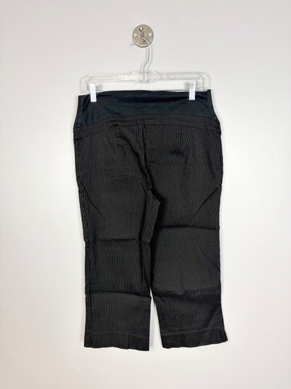 M - Thyme Pinstripe Capri Dress Pants
