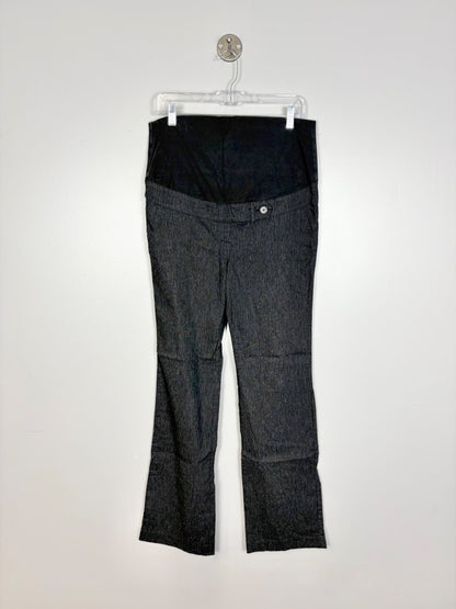 L - Thyme Dark Grey Pinstripe Dress Pants