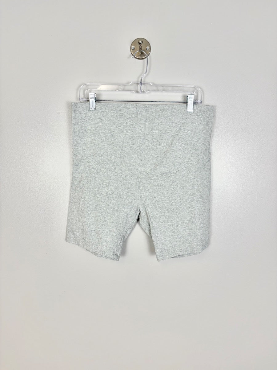 L - Paisley Sky Light Grey Bike Shorts