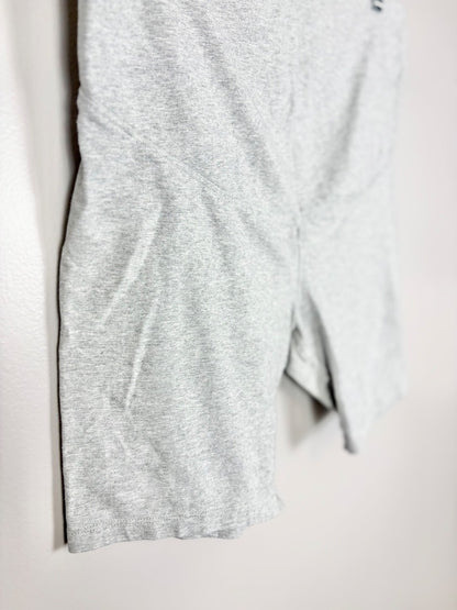 L - Paisley Sky Light Grey Bike Shorts