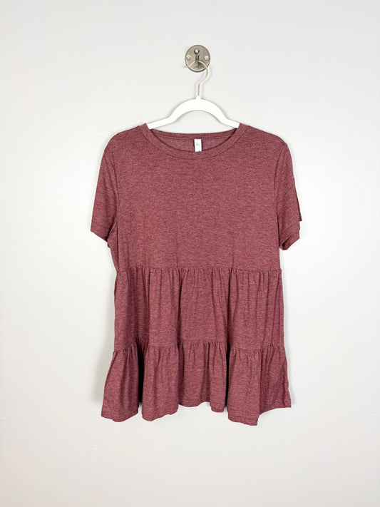 XL - Brynmama Tiered Raspberry Top