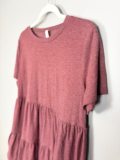 XL - Brynmama Tiered Raspberry Top