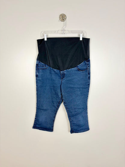 XL - Thyme Slim Fit Denim Capris