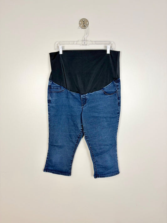 XL - Thyme Slim Fit Denim Capris