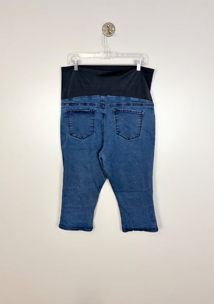 XL - Thyme Slim Fit Denim Capris